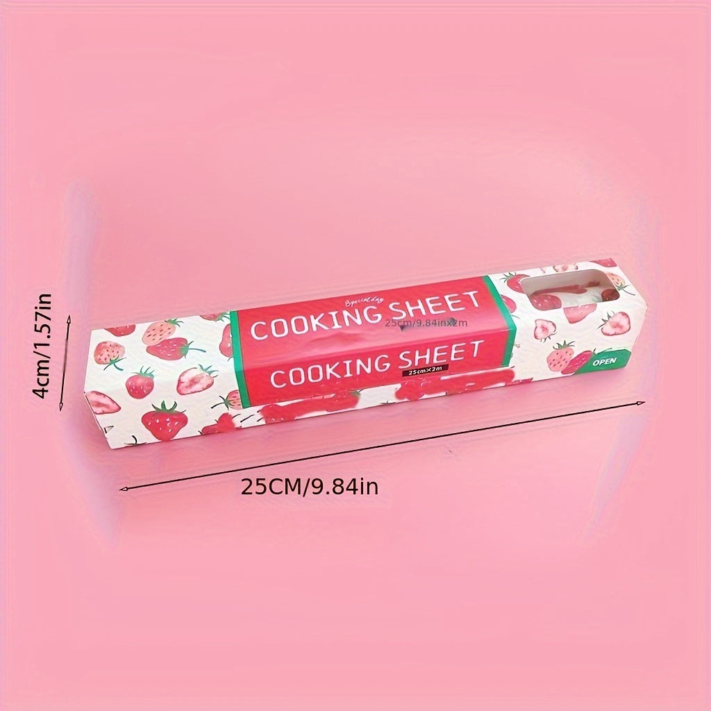 Patterned Wax Paper Sheets for Baking and Food Wrapping, Grease-Resistant, 1 Roll