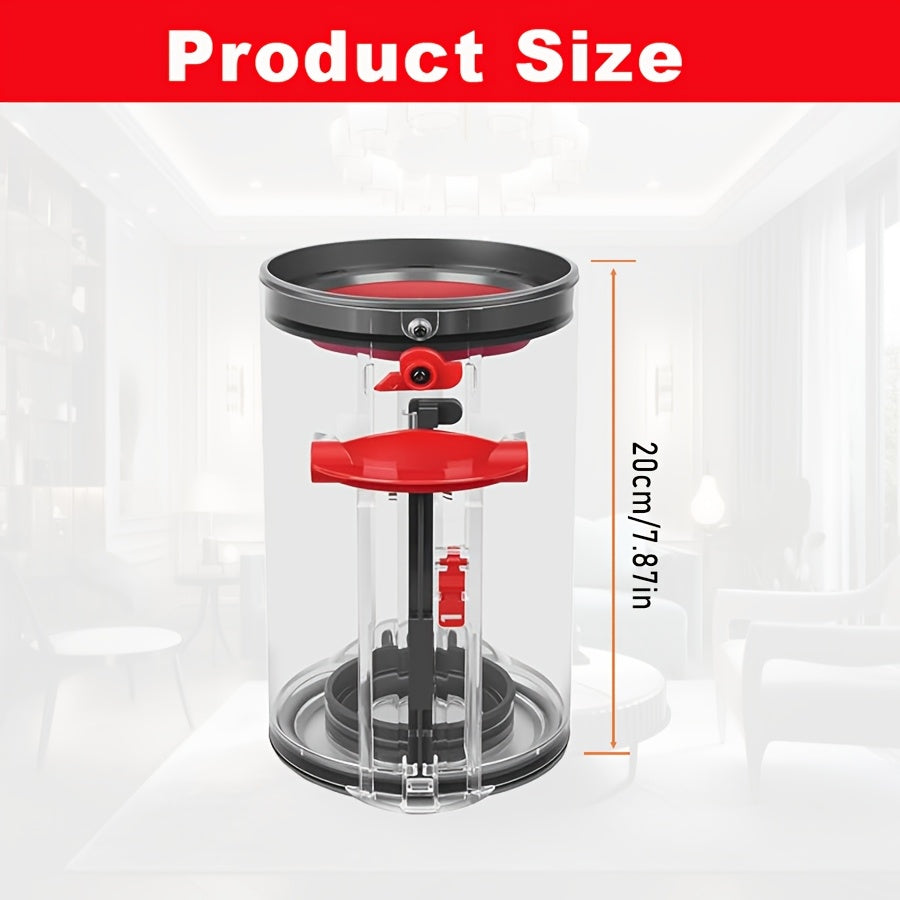 Dyson V11 V15 SV14 SV15 SV22 changyutgichlari bilan mos keladigan katta plastik chang idishi, 970050-01 va 965443-01 qismlari bilan mos keladi, zaryadsiz va batareyasiz.