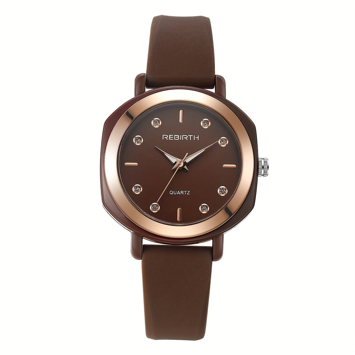 Ayollar uchun kichik kvarts soat, chiroyli silika jel strap va nafis dizayn bilan