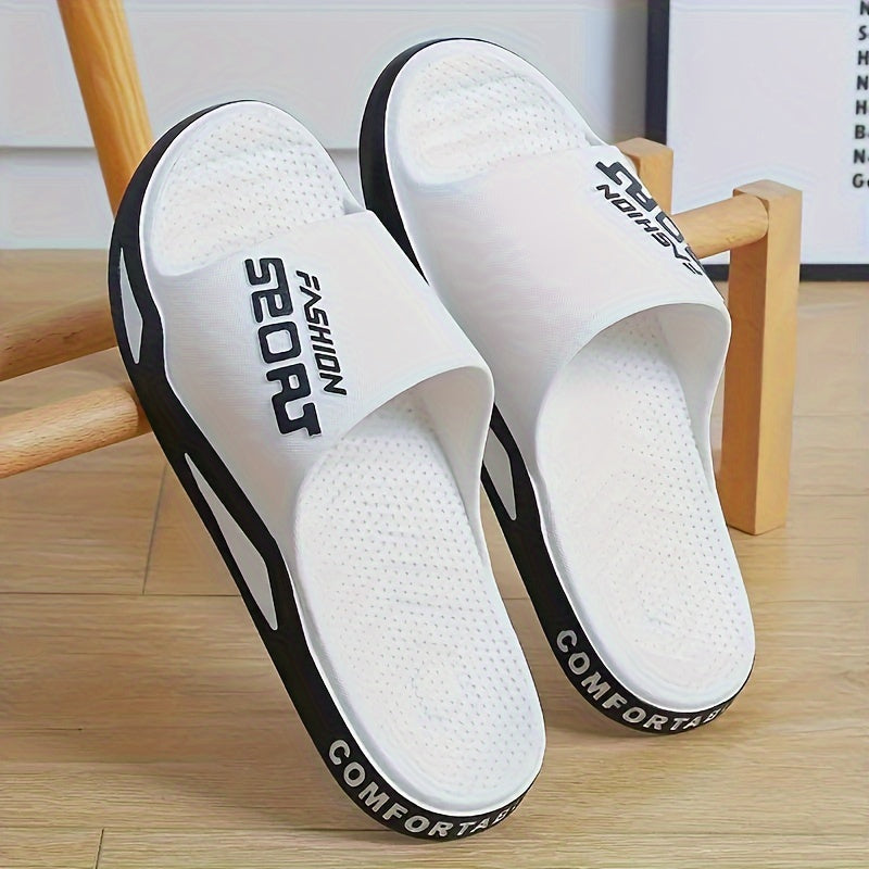 Unisex Summer Slides with Anti-slip PVC Sole Open Toe Comfortable Footwear