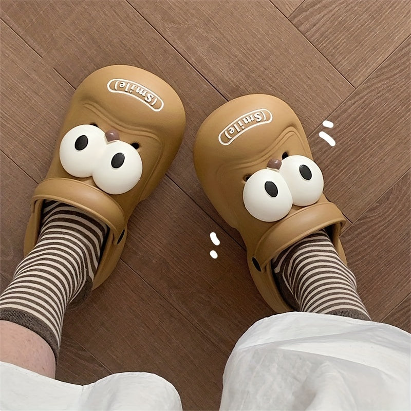 Big-Eyed Cartoon EVA Clogs Lightweight Non-Slip Summer Sandals for Couples