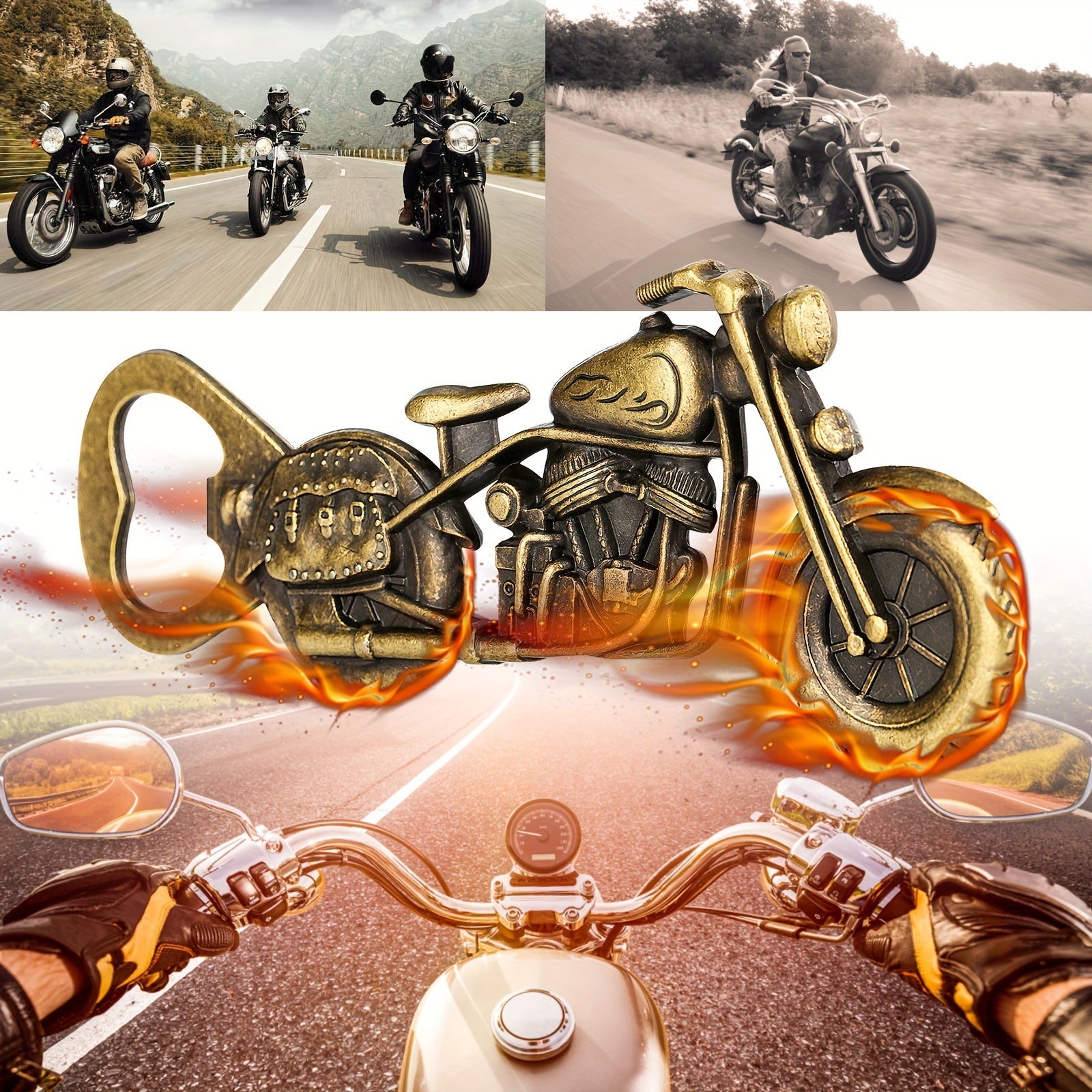 Набор подарков для открывания бутылок с пивом для мотоциклов с картой Кага