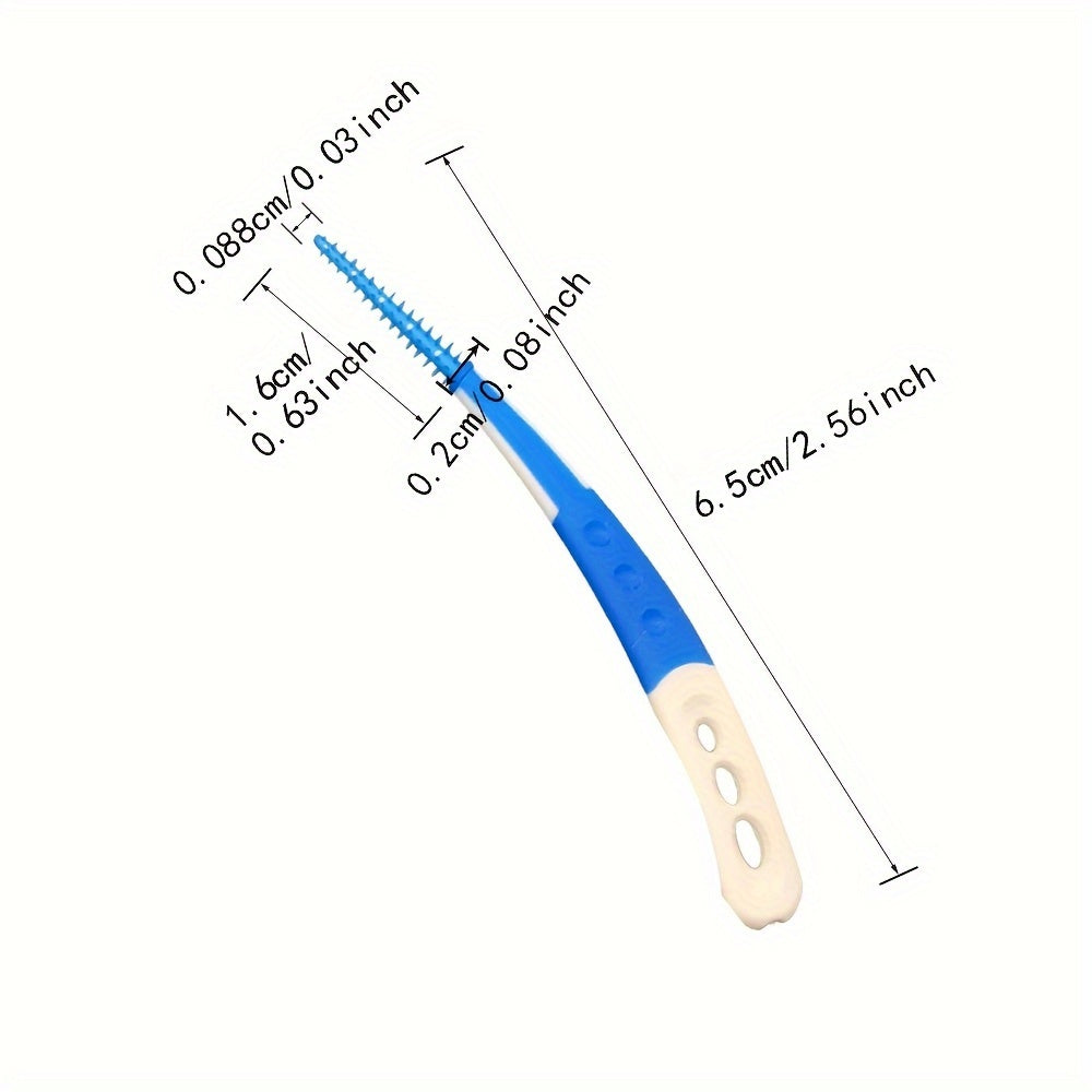 120Pcs Soft Silicone Dental Picks Interdental Gums Cleaning Brushes
