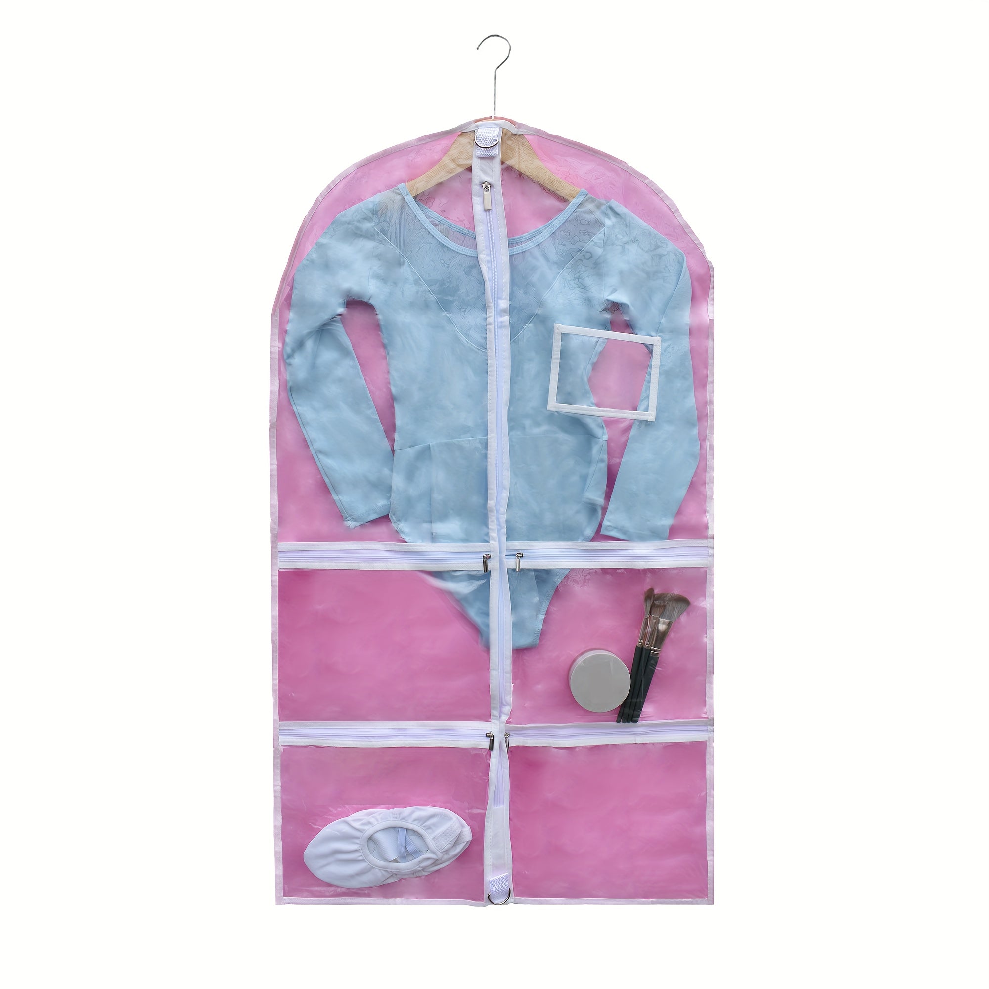 Organizador de disfraces de baile para niños, bolsa colgante impermeable para faldas y ropa