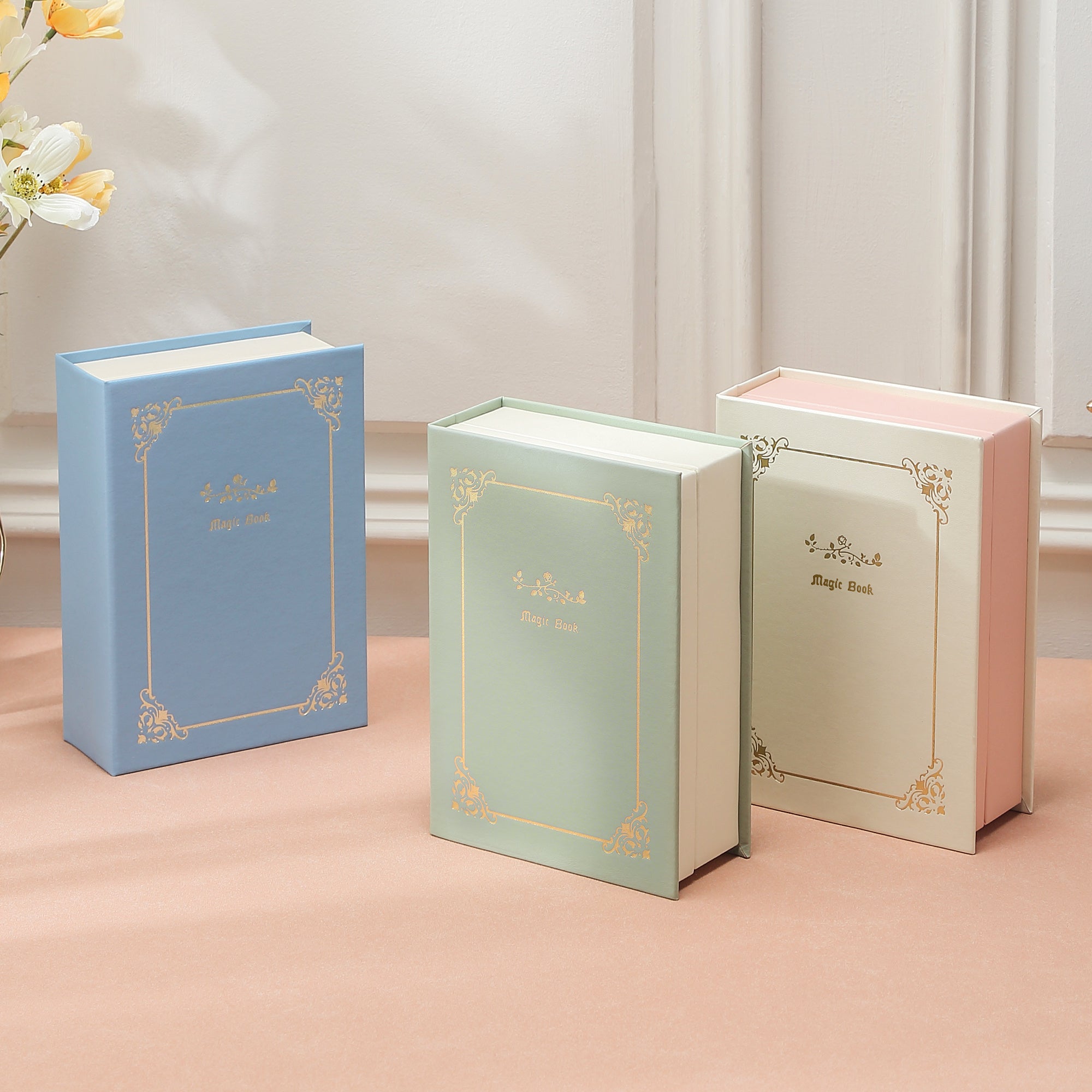 Caja organizadora de joyas magnética para pulseras, collares, anillos y diario en forma de diario