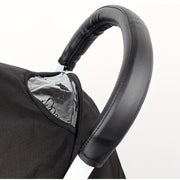 Foldable Washable PU Leather Baby Stroller Handle Cover with Zipper