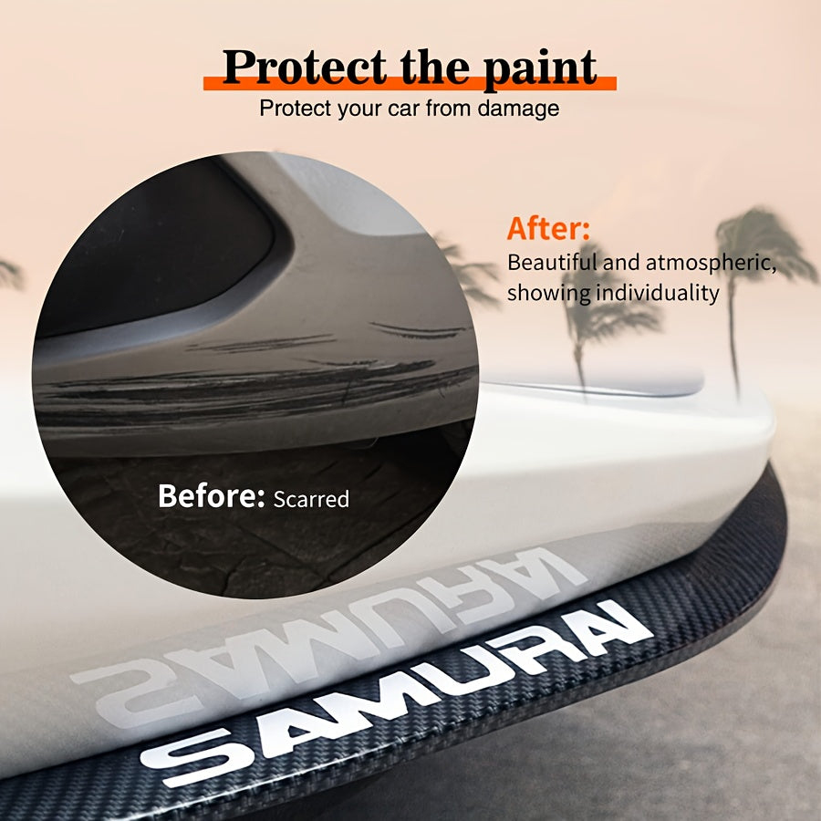 Universal Car Front Bumper Lip Carbon Fiber Side Skirt Spoiler Anti Scratch Protector