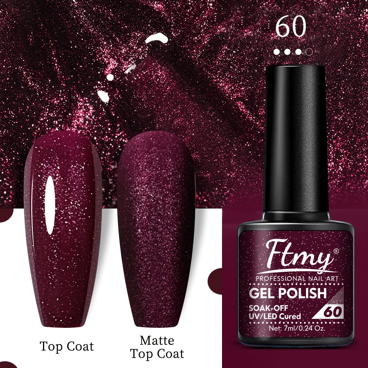 Women Gel Nail Polish Strong Bright Colors Long-Lasting