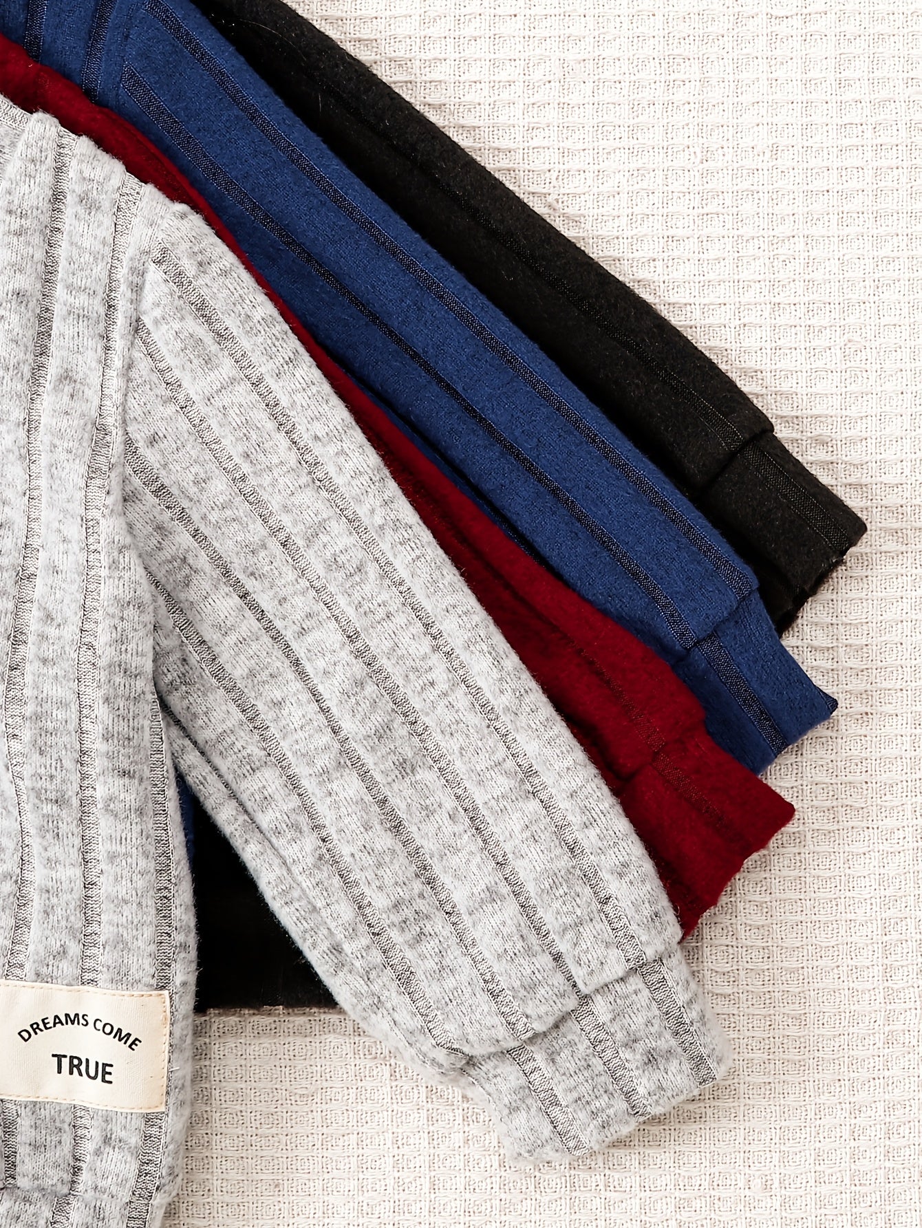 Baby Boy Clothing Set 8 Pieces Long-Sleeve Top and Ribbed Pants for Outdoor Wear