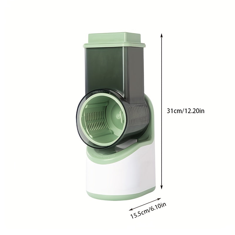 Elektrik pishloq kesgich va salat aylantiruvchi, USB orqali qayta zaryadlanadigan, 1000 RPM motor, oshxona qurilmasi, bardoshli plastmassa korpus.