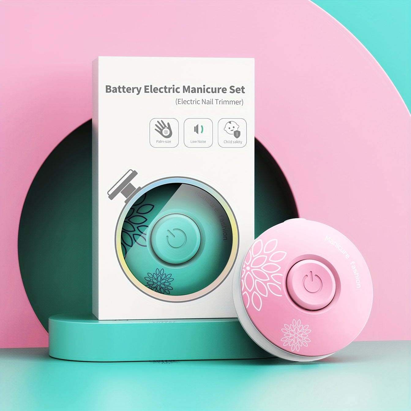 Lijadora eléctrica de uñas mini para cuidado personal, multifuncional, sin batería