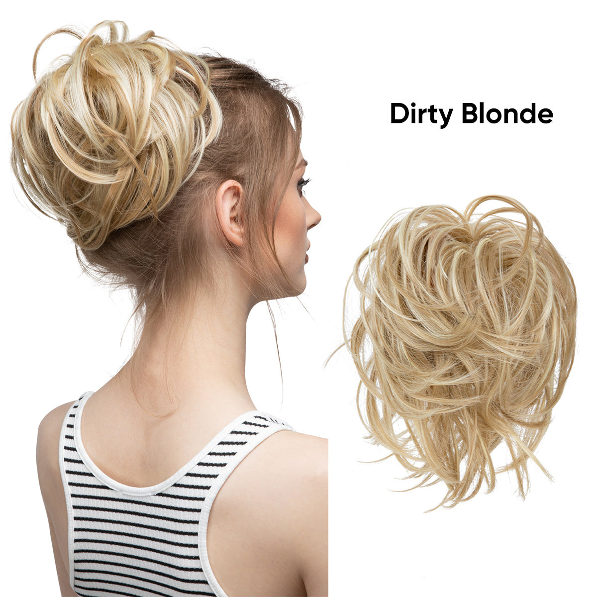 Women's Fluffy Curly Wig Hair Ring Elastic Rubber Band Hair Accessory