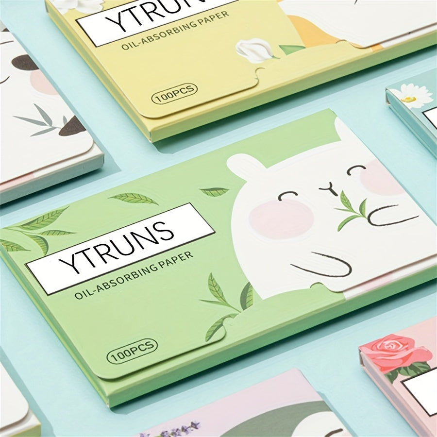 Унисекс бумага для поглощения масла с древесным углём и цветочным ароматом для умывания