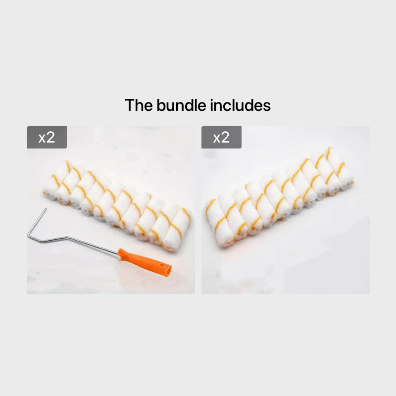 11 dona bo'yoq rulosi to'plami, qoplamalar bilan, devorlar uchun, 10.16 sm, Tijorat maqsadlarida