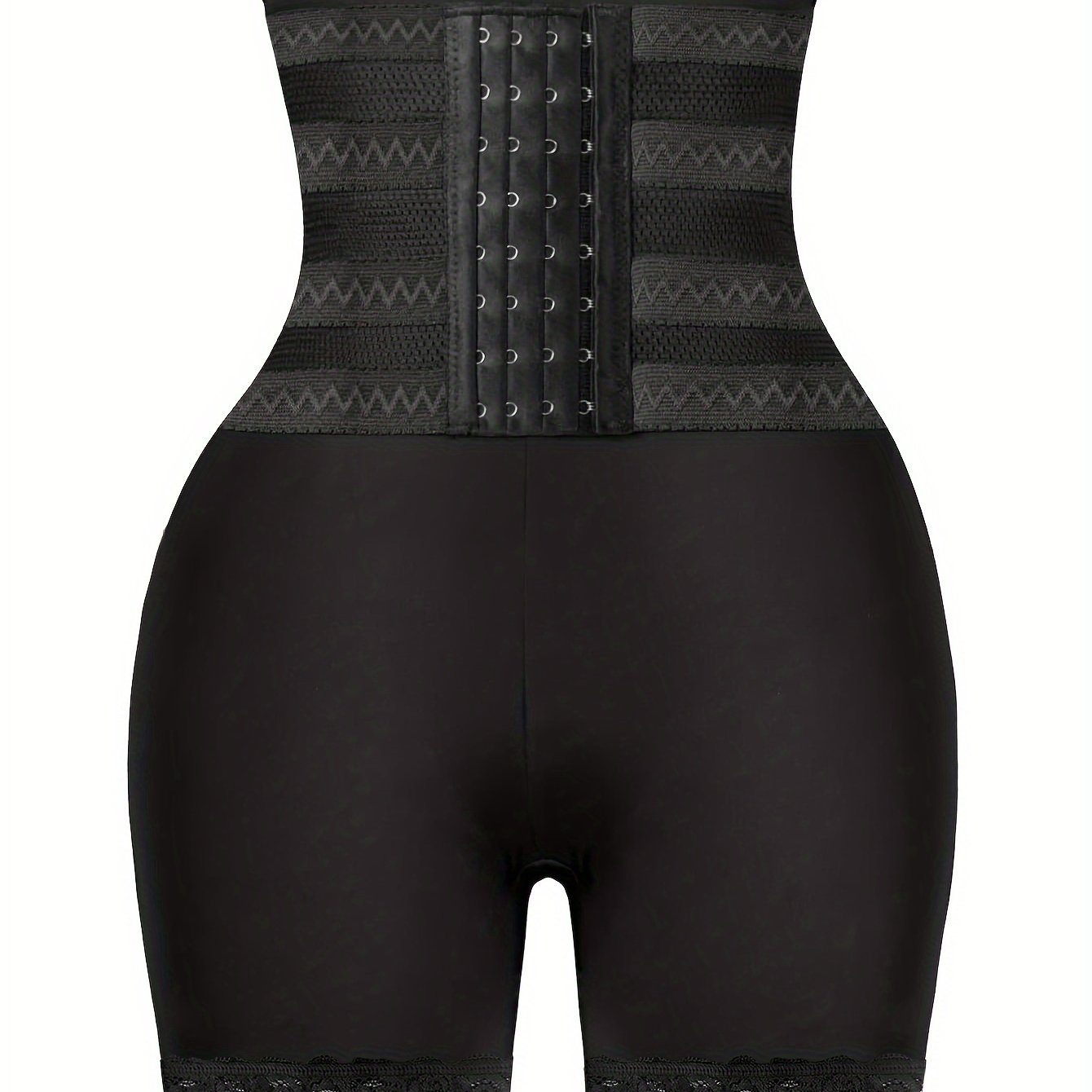 Women's Shaping Shorts Tummy Control Knit Fabric Solid Color Medium Support