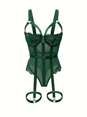 Women's Garter Leg Bodysuit Lingerie Sexy Wear