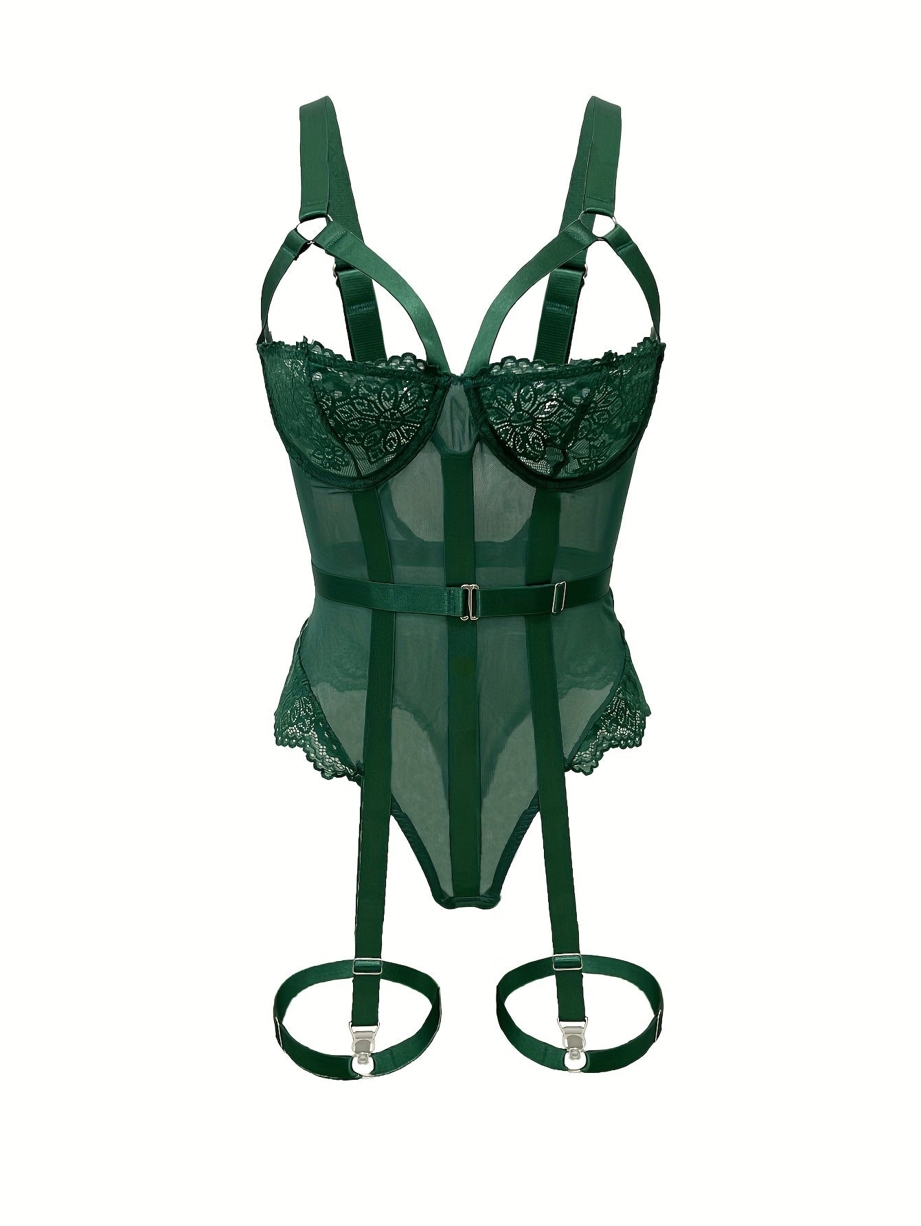 Women's Garter Leg Bodysuit Lingerie Sexy Wear