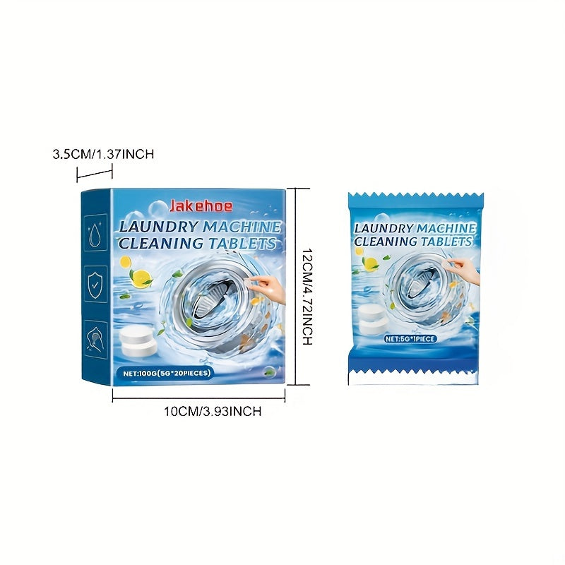 20 Pieces Effervescent Washing Machine Cleaner Tablets Odor and Stain Removal
