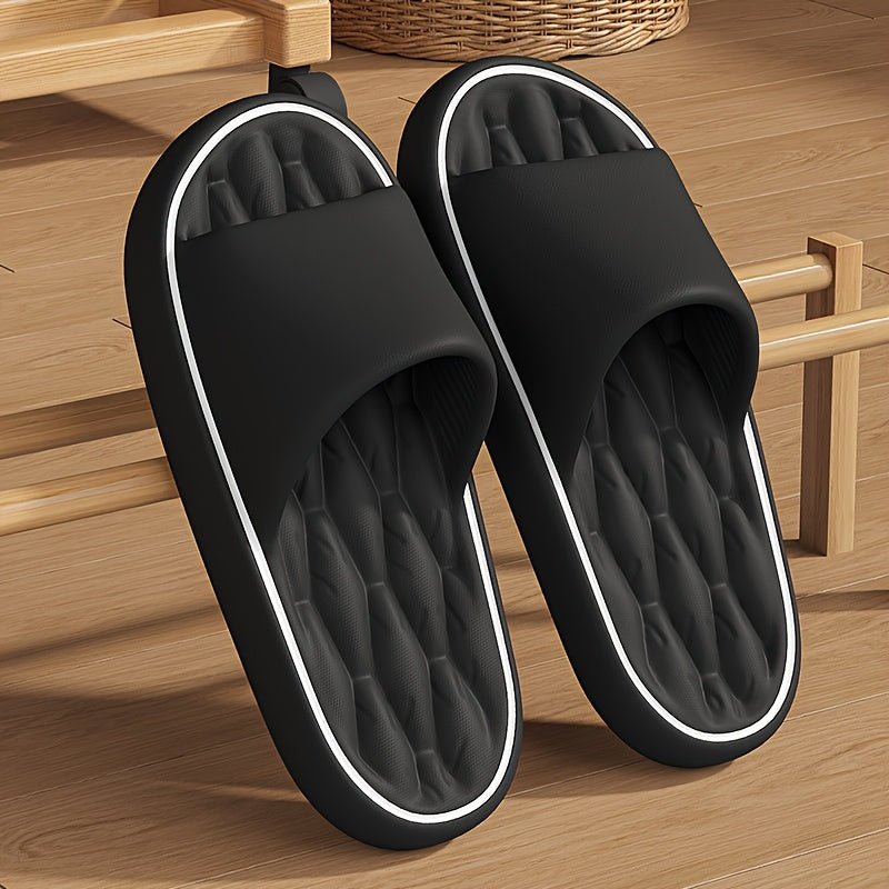 Black EVA Slides Non-Slip Indoor Outdoor Casual Beach Comfortable