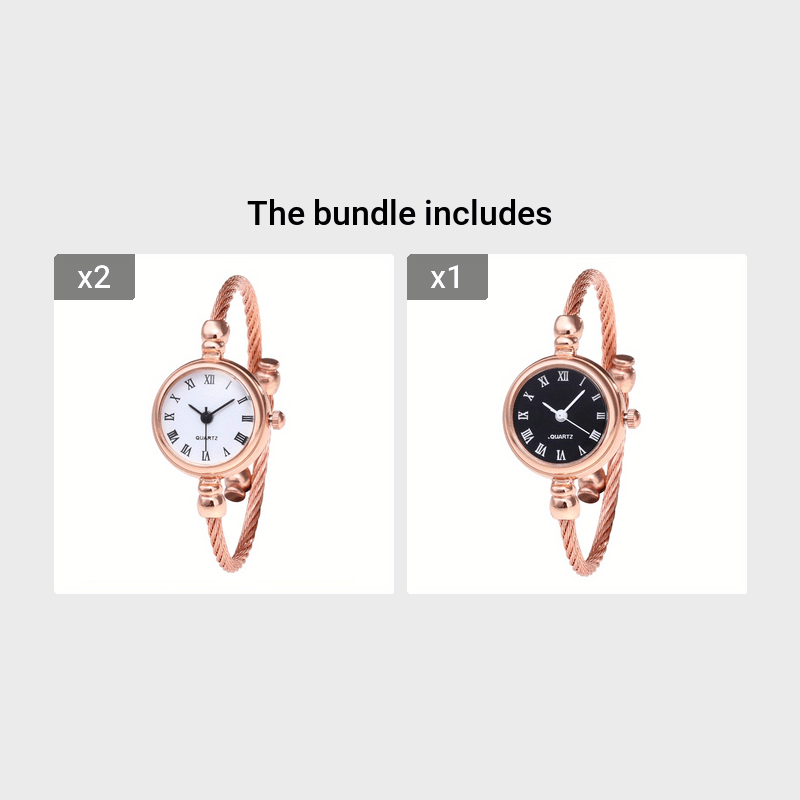 Reloj de pulsera analógico con esfera de números romanos vintage y movimiento de cuarzo