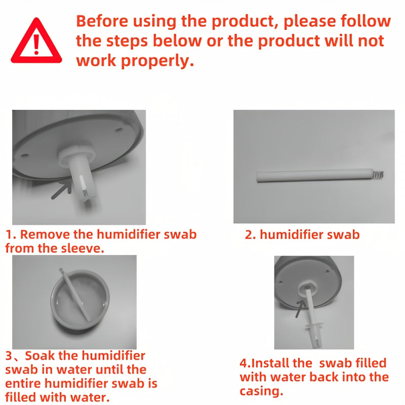 Многофункциональный USB-увлажнитель холодного тумана из пластика с деревянными акцентами для спальни или офиса