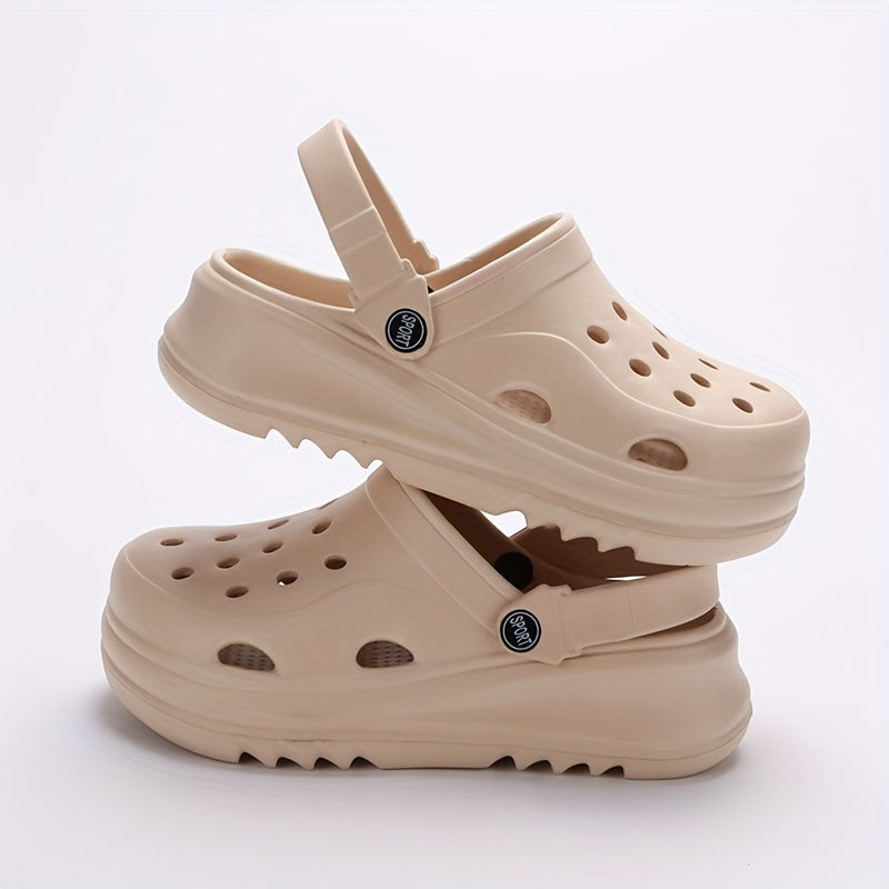 Women's Solid Color Clogs Casual Hollow Out Garden Beach Shoes
