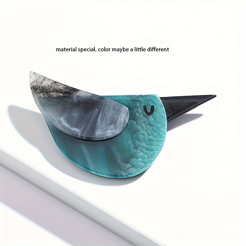 Broches de ave de acrílico, alfileres de solapa, accesorio de moda, lindo estilo punk