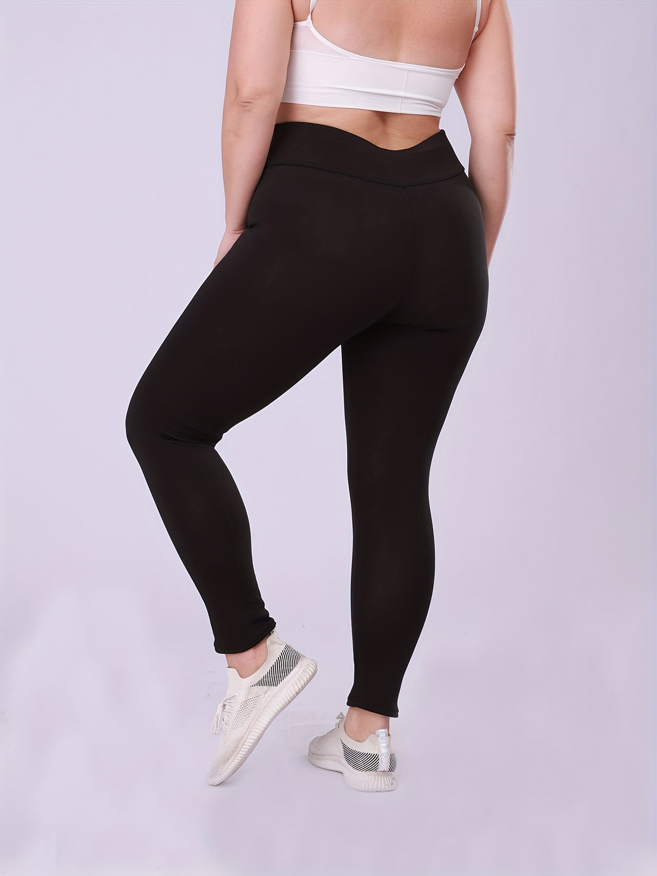 Plus Size Women’s Cat Print Leggings Thick High Waist Stretchy Winter Bottoms