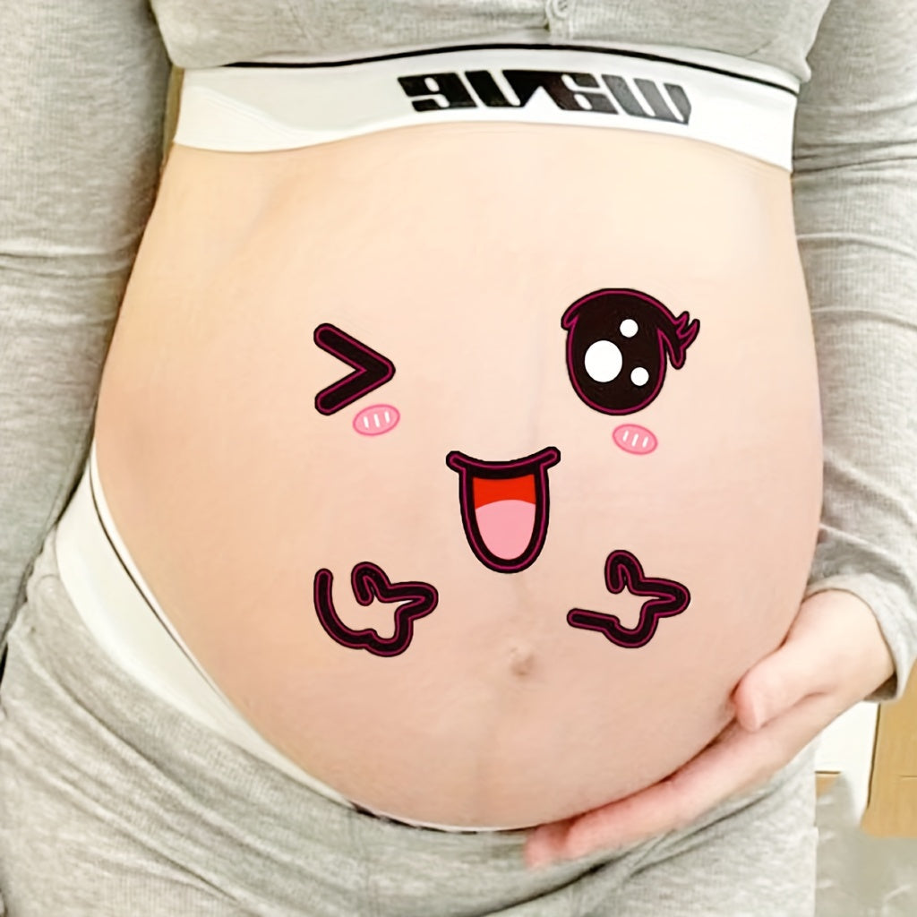9-Pack Pregnancy Belly Stickers for Soon-to-Be Moms Disposable Peel and Stick