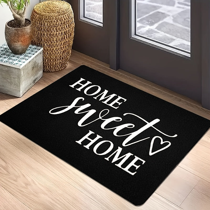 Home Sweet Home Doormat Non-Slip Waterproof Machine Washable Indoor Outdoor