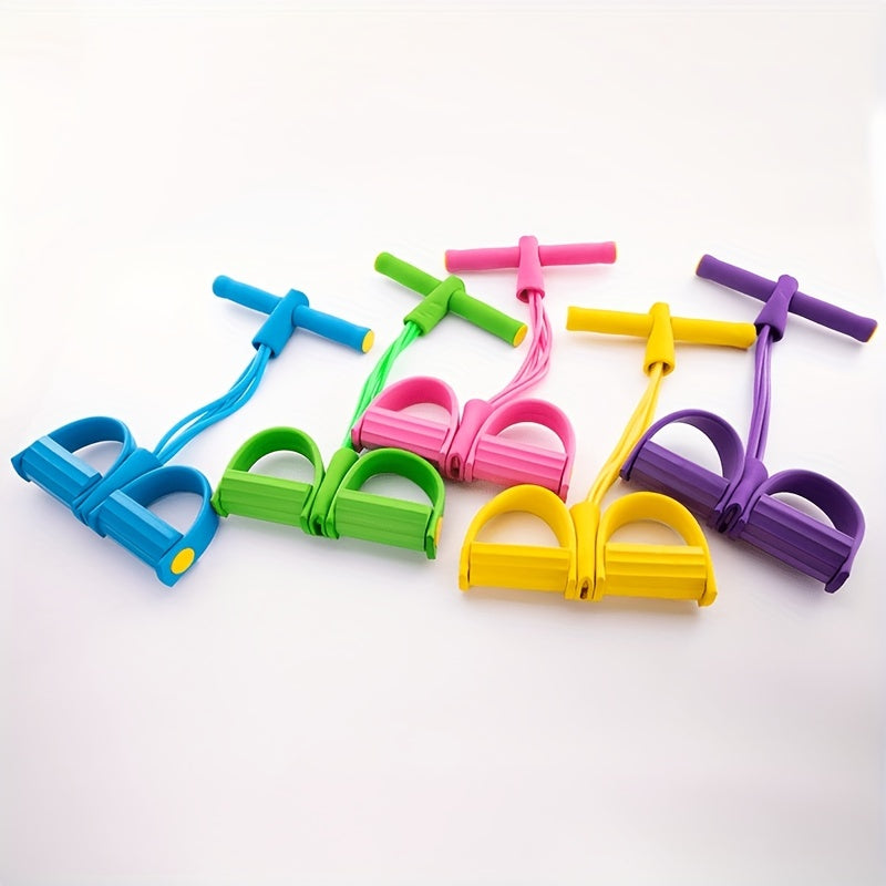 Домашний тренажер для педалирования для похудения талии, устройство с пеной для натяжения, уличное фитнес-оборудование, фиолетовое