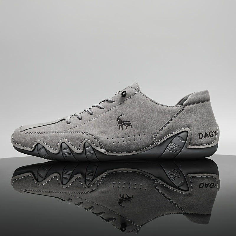 Men's Plus Size Casual Sneakers Microfiber Uppers Breathable Lace-Up All-Season