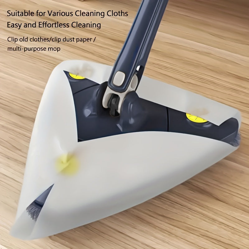 360 Degree Rotating Triangle Mop for Floor Wall Glass Cleaning