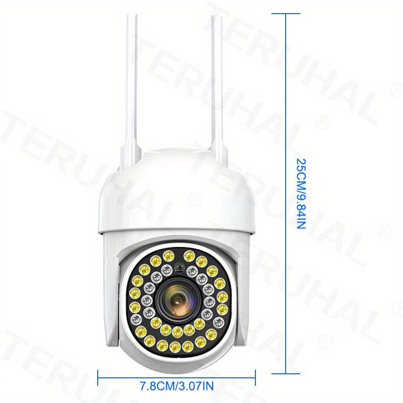 Tashqi WiFi xavfsizlik kamerası suv o'tkazmaydigan kechqurun ko'rish panoramik 360 daraja harakatni aniqlash