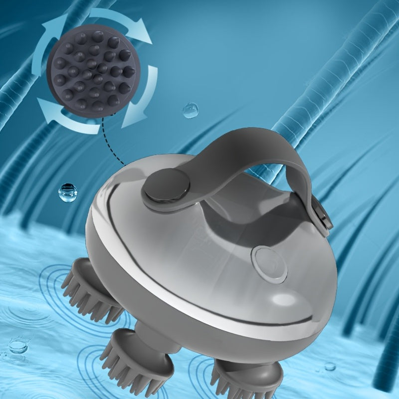 1 dona Elektr Skalplar Massajchi, 8 ta olib tashlanadigan massaj panjalari bilan portativ qayta zaryadlanadigan, 3 tezlik rejimi, Ayollar, Erkaklar, Uy hayvonlari uchun ideal sovg'a.