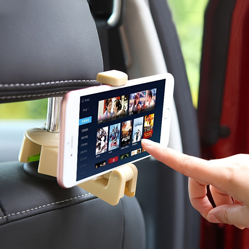 Gancho trasero universal para coche, soporte multiusos para teléfono en el respaldo del asiento