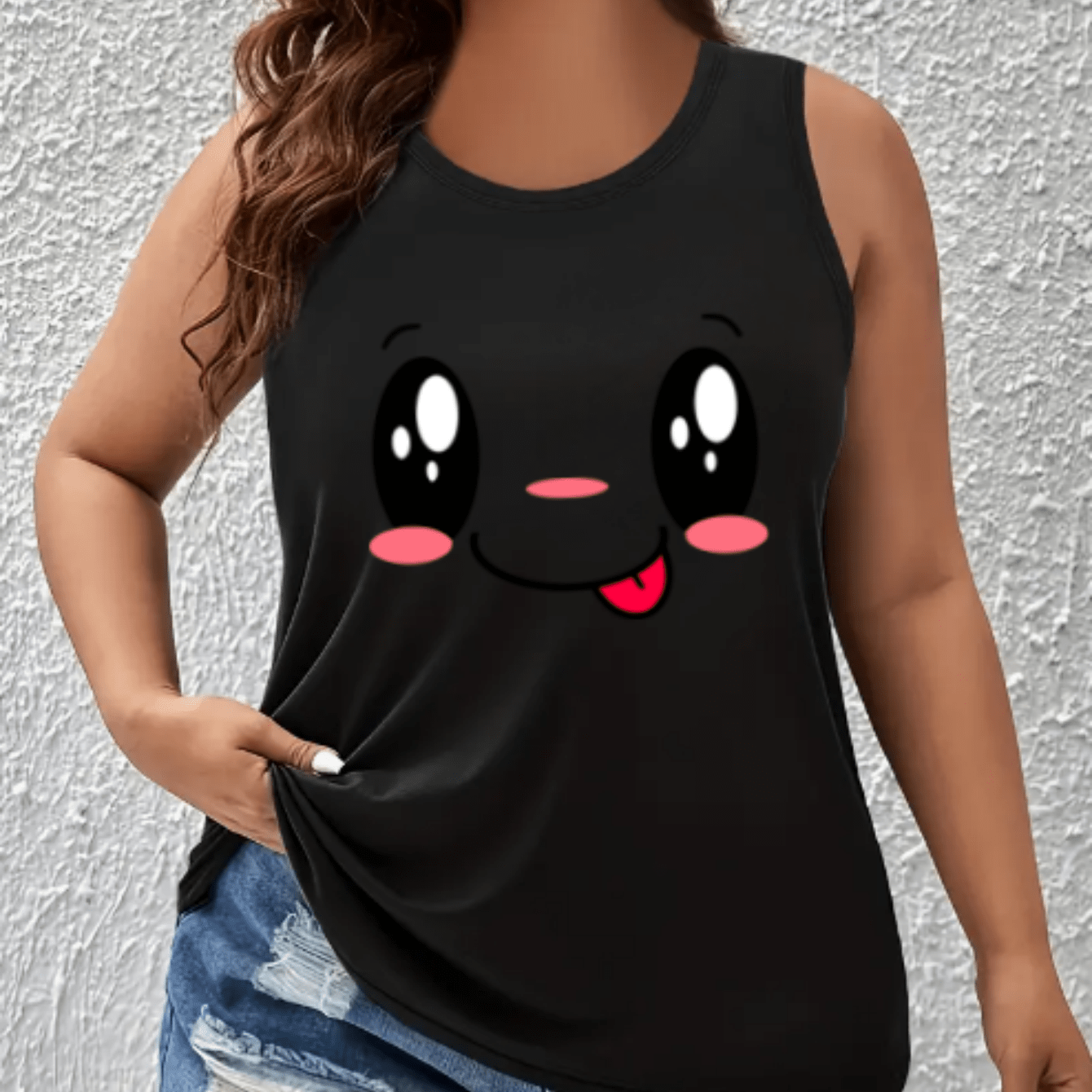 Women's Off-Shoulder Vest Top Polyester Blend Breathable Casual Summer