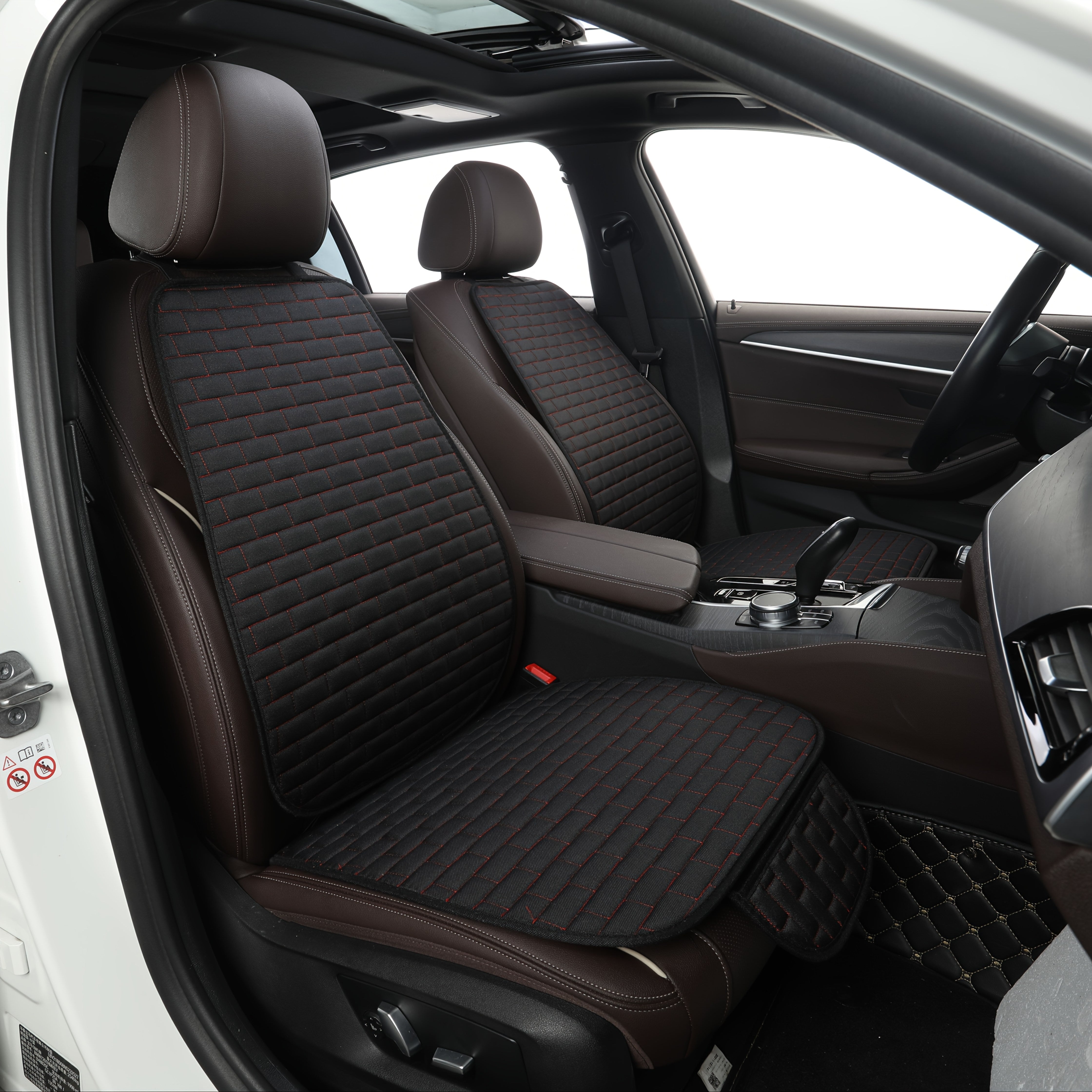 Всесезонный чехол для автомобильного сиденья из полиэстера с моющимися защитными накладками для передних и задних сидений