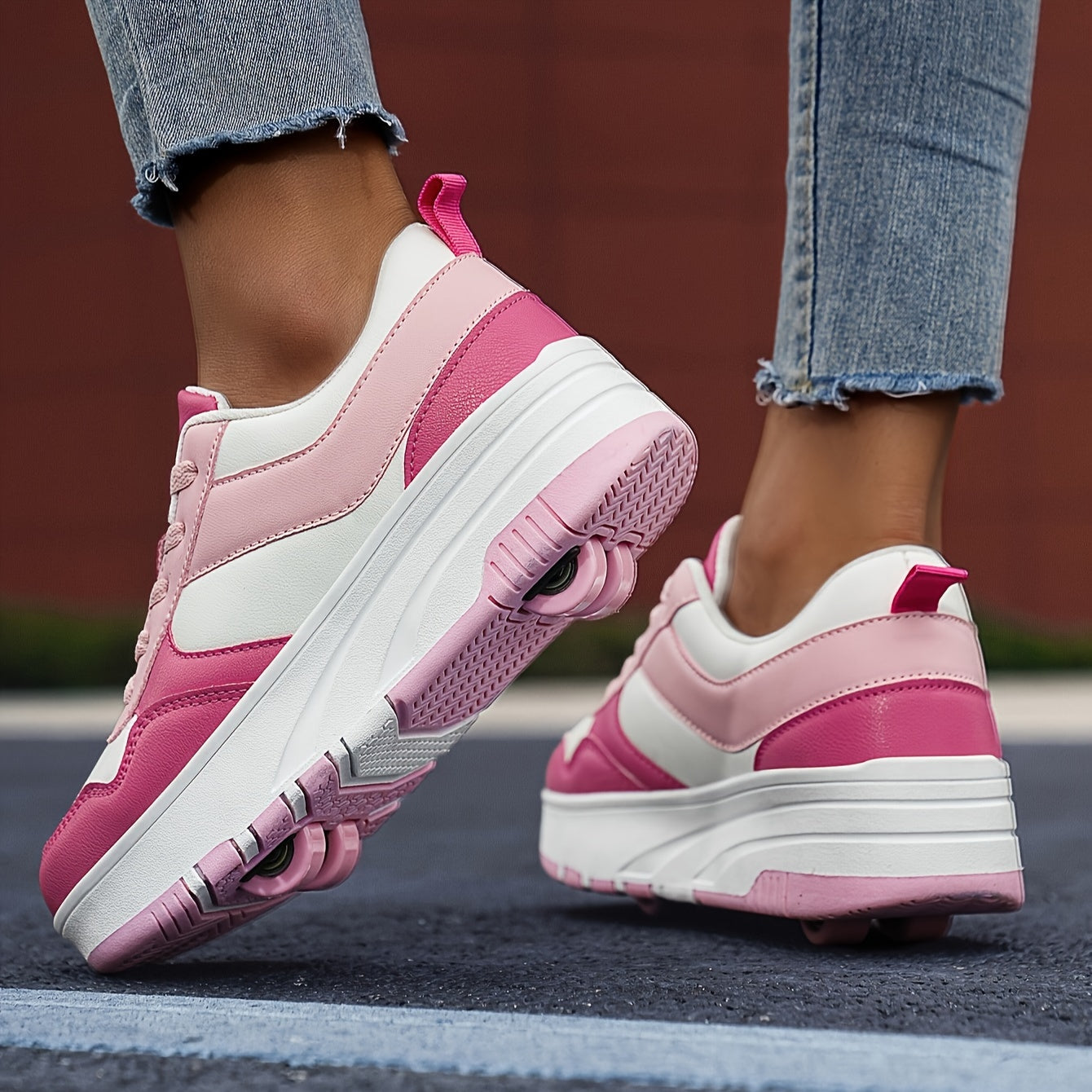 Bolalar uchun nafas oladigan Preppy uslubidagi roller skeytlar, erkaklar va ayollar uchun, barcha mavsumlar uchun