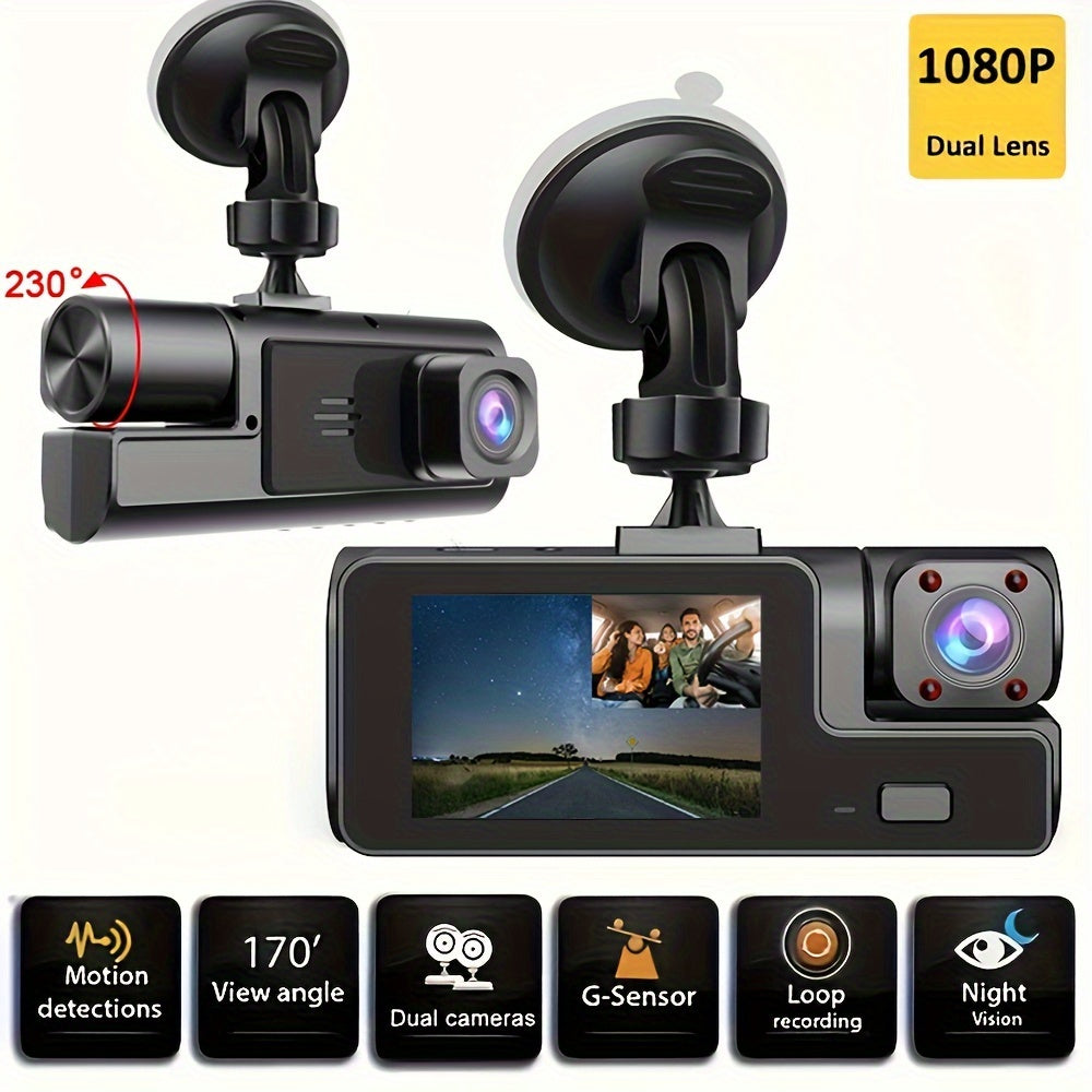 HD 1080P Dash Cam for Cars with Wide Angle Night Vision G-Sensor Loop Recording