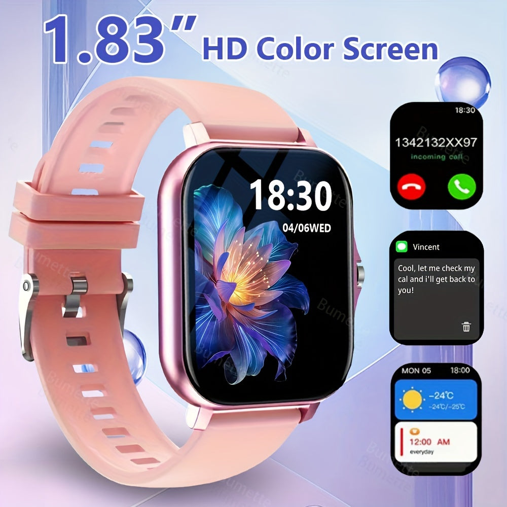 Wireless Smartwatch for Men Women with Sports Modes Call Reminders Message Notifications