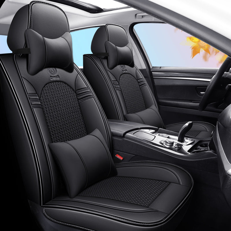 Universal Car Seat Cushion Cover Synthetic Leather Breathable All-Season Seat Pad