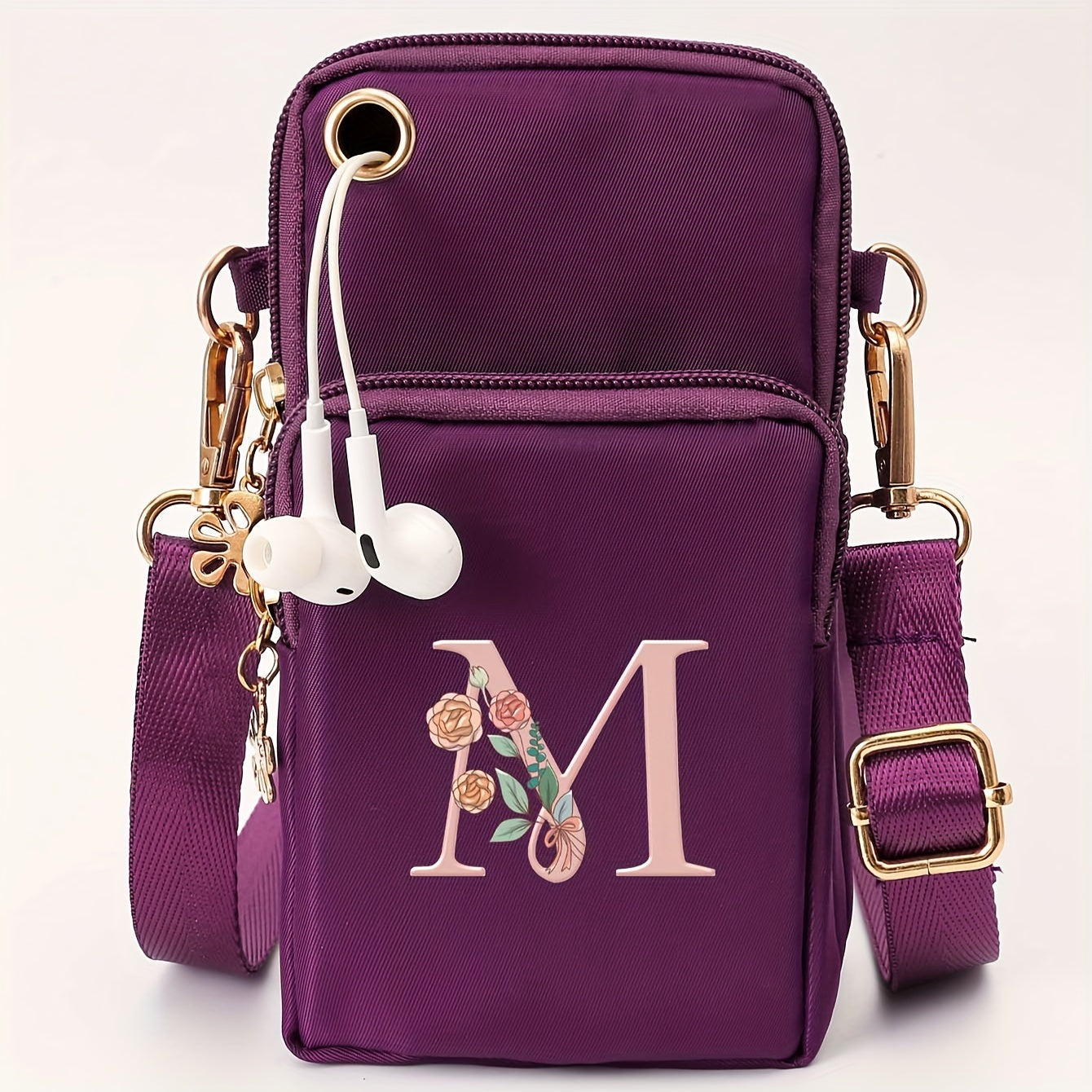 Ayollar uchun kichik yelka sumkasi, gul naqshli, kundalik ko‘p funksiyali crossbody sumka, kichik qo‘l sumkasi