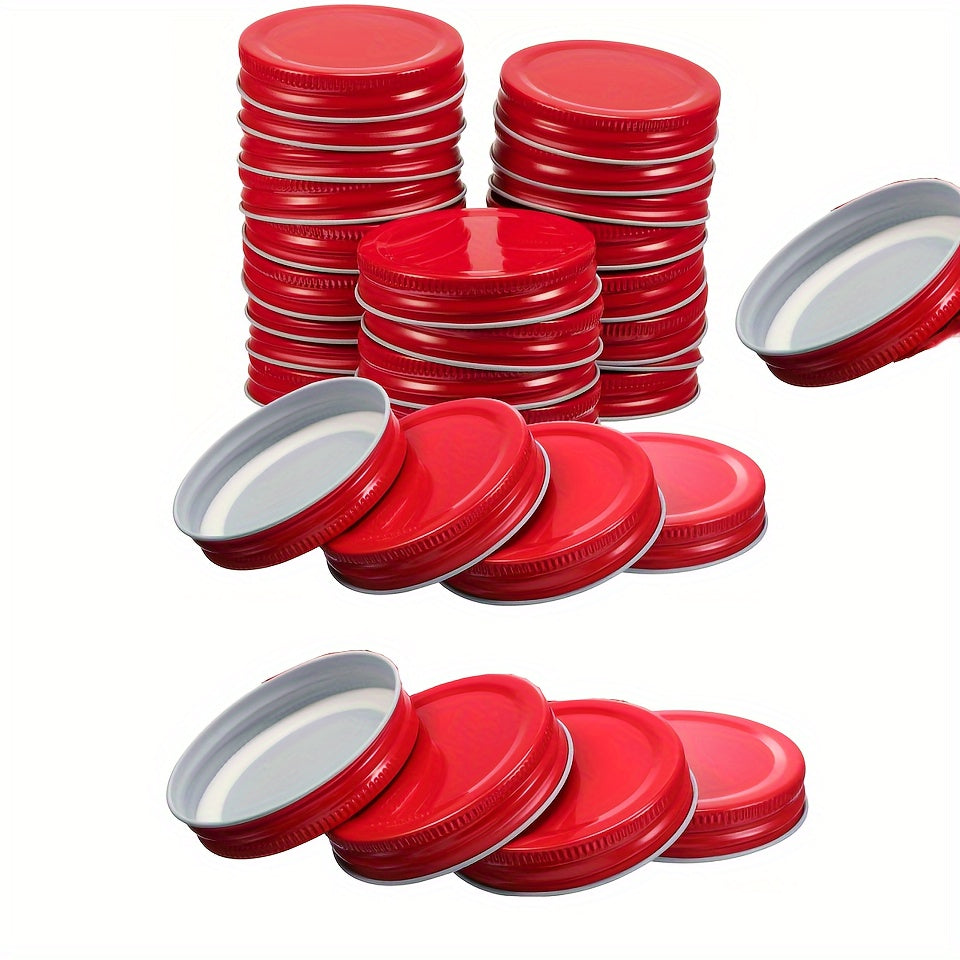 Tapas de plástico para frascos Mason de 30 unidades, aptas para boca regular, a prueba de fugas para envasar