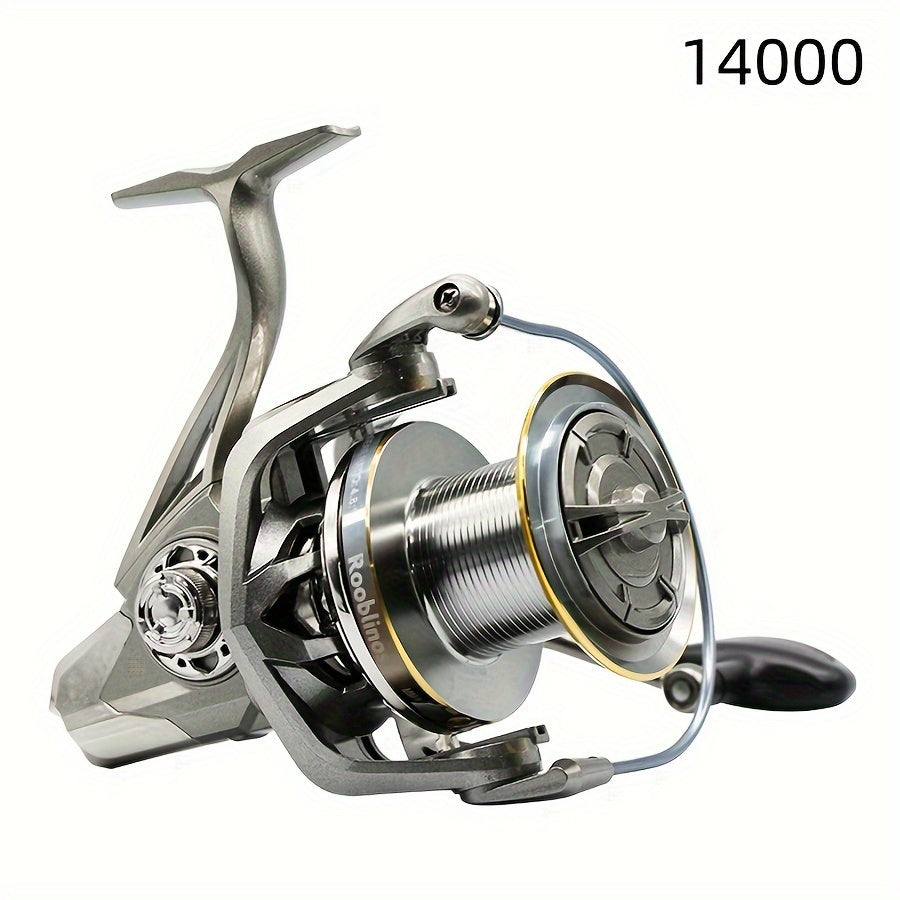 Long Shot Spinning Reel 8000-14000 Series Saltwater Tackle 4.8:1 Gear Ratio 17+1BB Stainless Steel