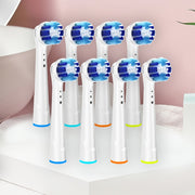 8Pcs Electric Toothbrush Heads Replacement Compatible for Rechargeable Oral Care