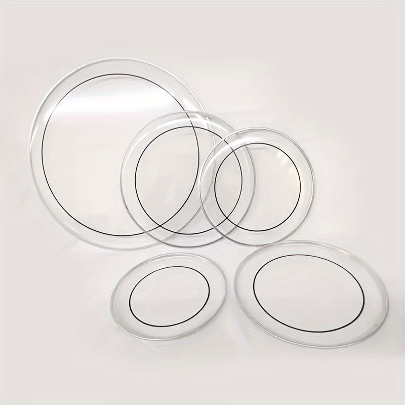 Double Layer Transparent Oil Faux Leather Drum Skin 20.32cm 25.4cm 30.48cm