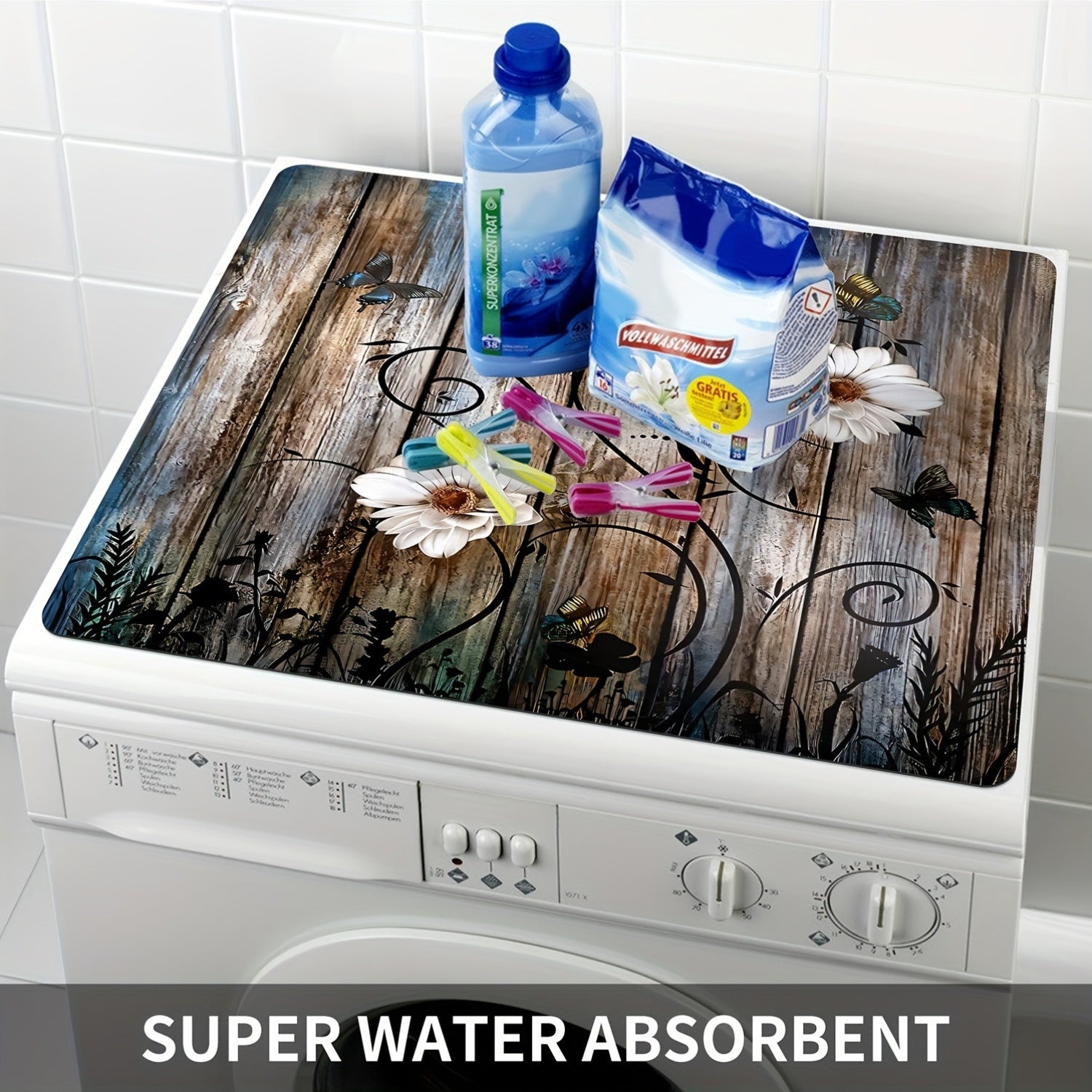 Kelebek bosma mashina changyogʻini yopishqoqsiz, kirga qarshi rezina mat