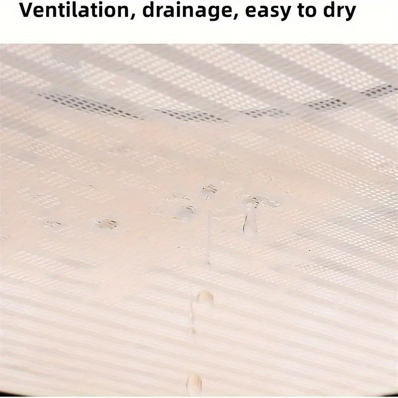 White Polyester Circular Folding Drying Rack with 3 Tiers for Kitchen and Balcony