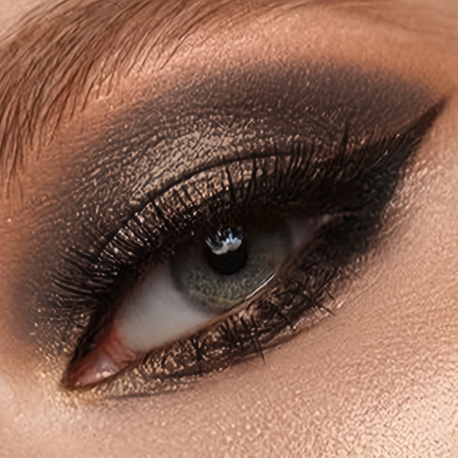 Lápiz de sombra de ojos marrón para mujer — Intensifica y resalta, con brillo, retráctil